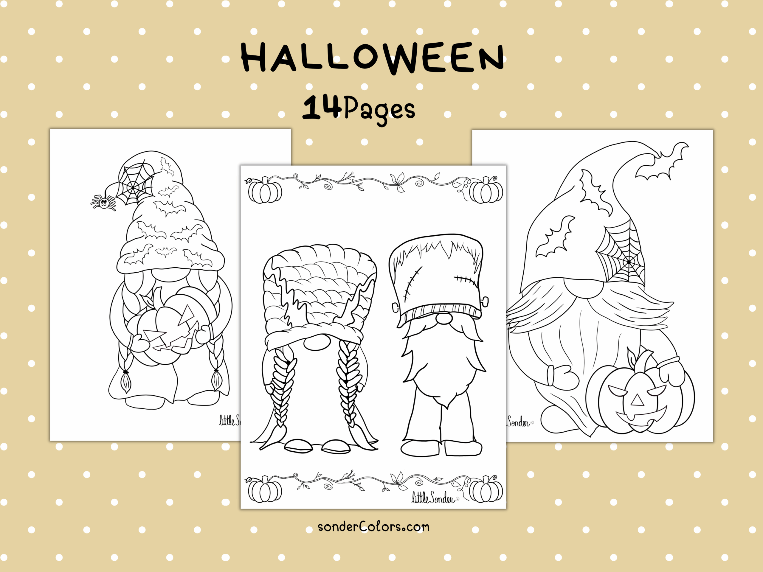 Shop Halloween Coloring Pages on Etsy Shop Halloween Coloring Pages on Etsy