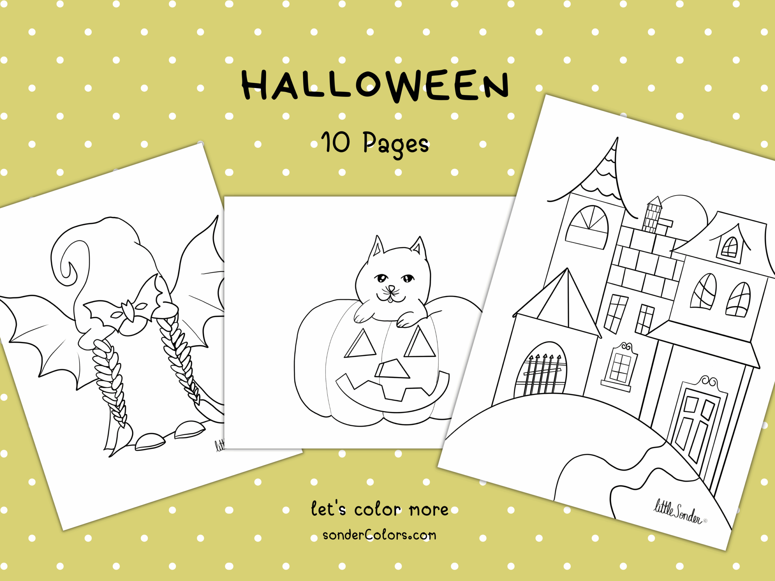 Shop Halloween Coloring Pages on Etsy Shop Halloween Coloring Pages on Etsy