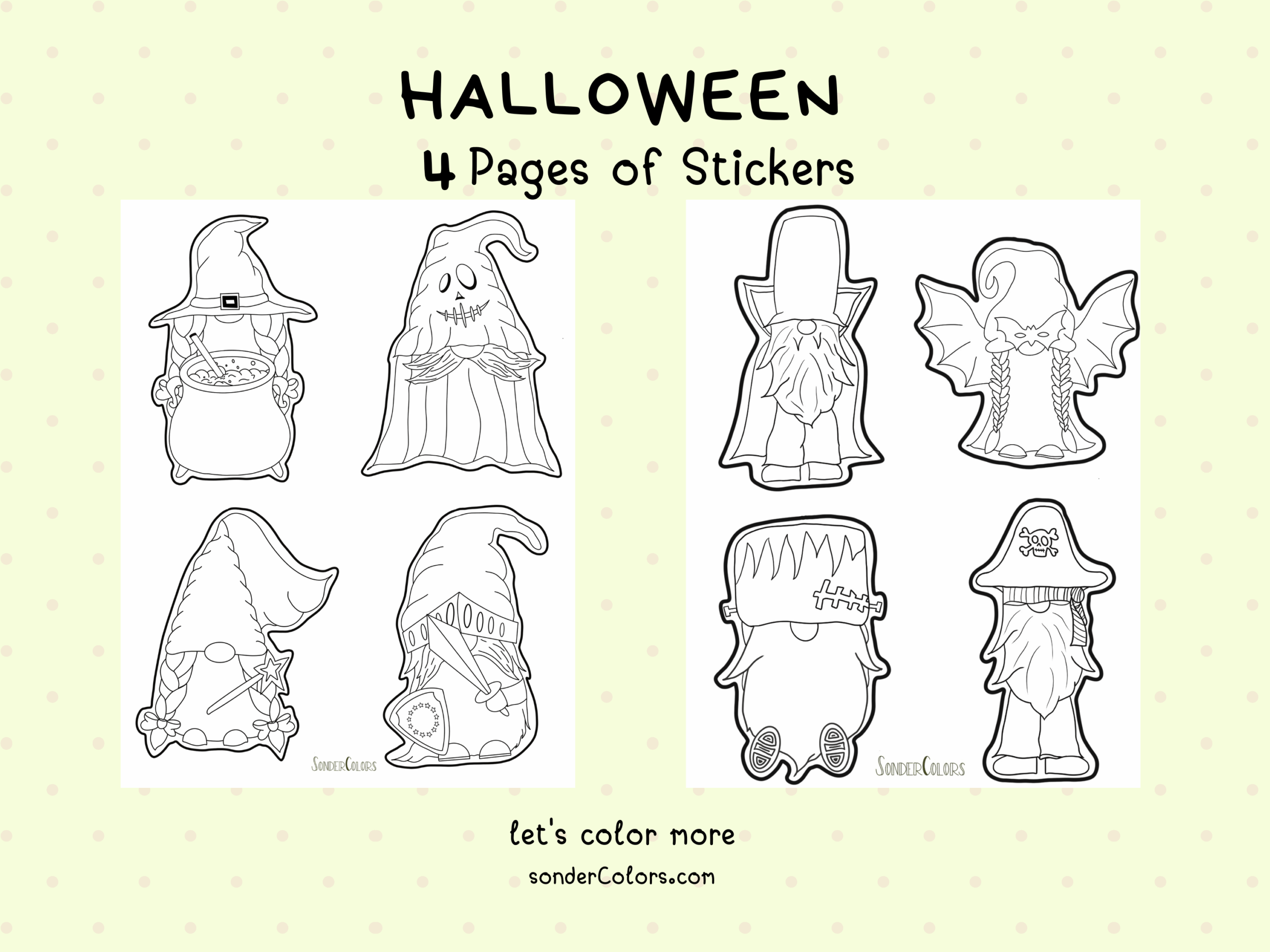 Shop Halloween Printable Stickers on Etsy Shop Halloween Printable Stickers on Etsy